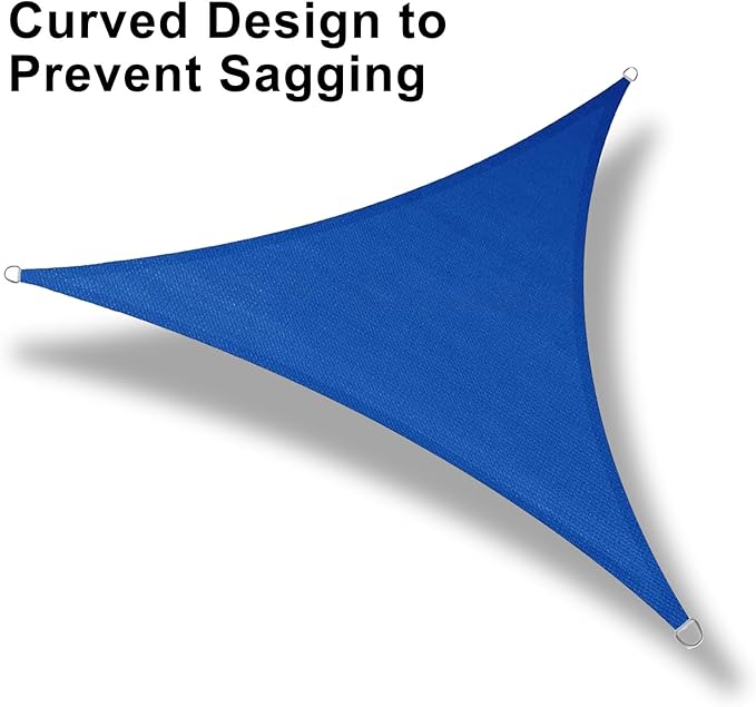 LOVE STORY 10'x10'x14' Right Triangle Sun Shade Sail Canopy UV Block Cover - Image 6