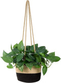 Hanging Planter Basket Jute Rope Woven Plant Hangers Indoor Hanging Plant by RUIZHIXUAN