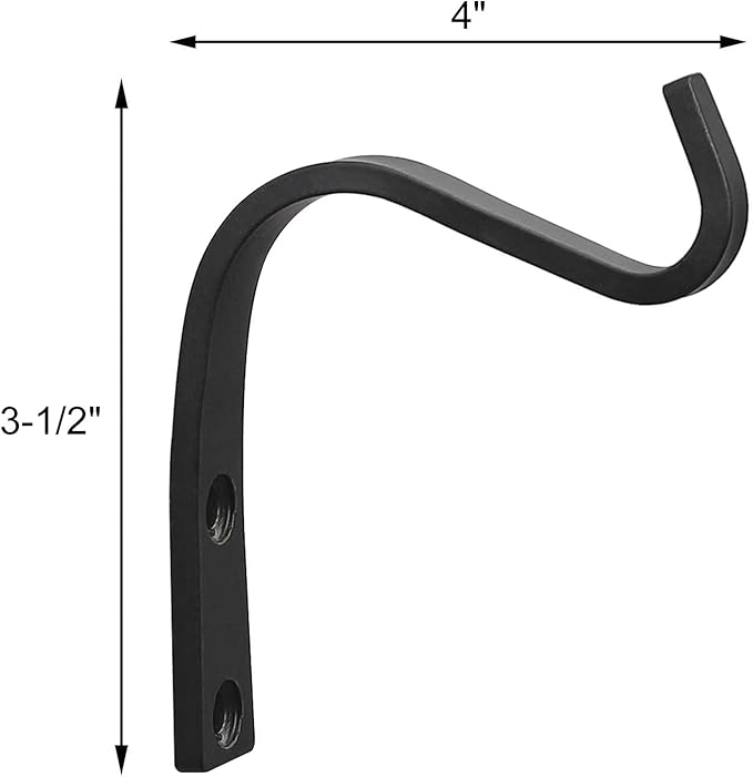Cast Iron Plant Hooks for Hanging Baskets Indoor, Heavy Duty Plant Hangers - Image 2