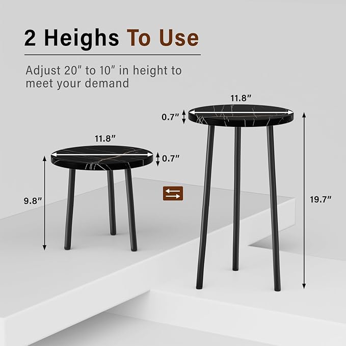 Plant Stand Indoor 2 Pack: Tall Plant Stand 20 Inch Convertible Multi-purpose - Image 3