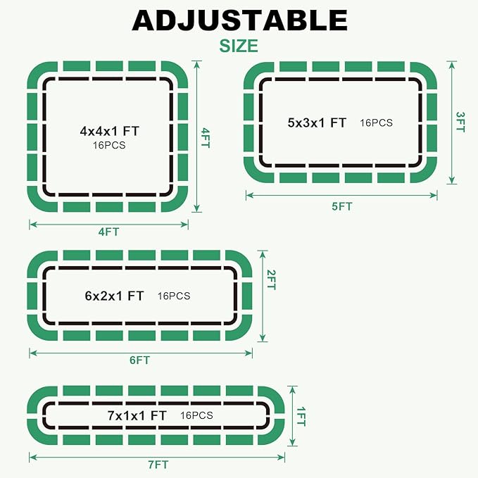 1MORE Raised Garden Bed -5X3X1 Galvanized Planter Box - Image 7