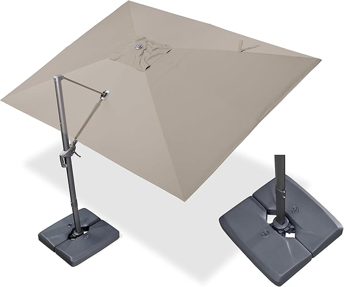 PURPLE LEAF 10' X 13' Rectangle Cantilever Umbrella - Image 2
