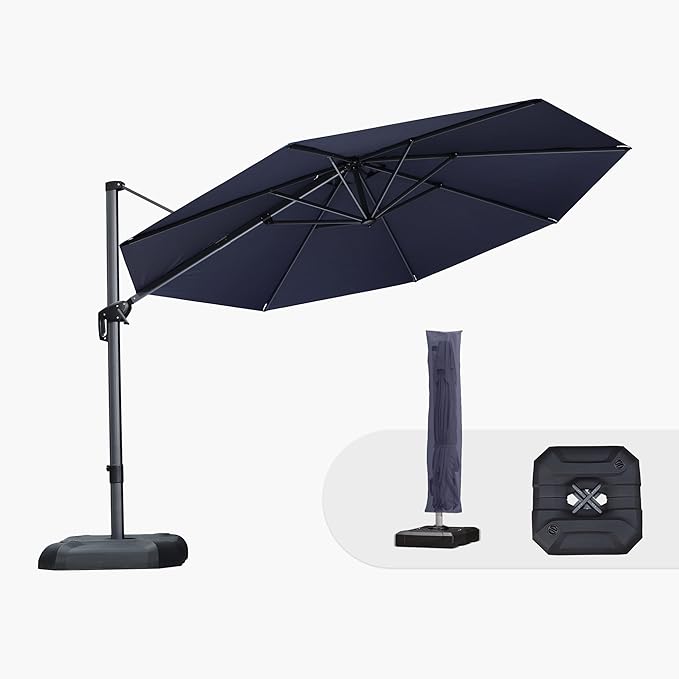 PURPLE LEAF 11 Feet Patio Umbrella by PURPLELEAF
