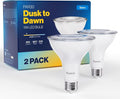 Sunco 2 Pack PAR30 LED Dusk to Dawn Light Bulbs, 850 Lumens, 2700K Soft White by SuncoLighting
