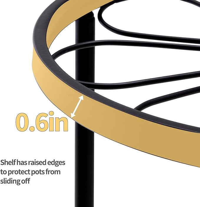 Plant Stand, 5 Pack Heavy Duty Flower Pot Stands, Metal Decoration Racks - Image 5