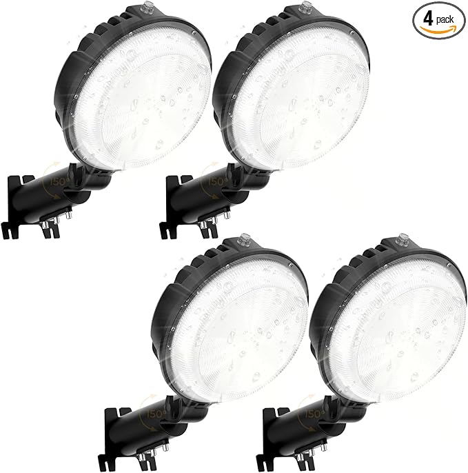 LED Barn Light 4 Packs, 150W 20000LM Yard Area Lights Dusk to Dawn Outdoor by ToberichUltraBrightLight
