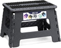 Delxo Folding Step Stool 9 Inch, Non-Slip Foldable Stools by Delxo