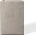 Kante 12.6" H Tall Rectangular Concrete Planters, Outdoor Indoor Lightweight by Kante