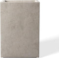 Kante 15.7" H Tall Rectangular Concrete Planters, Outdoor Indoor Lightweight by Kante