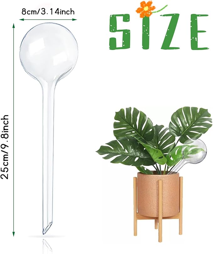 12 Pcs Large Plastic Self-Watering Bulbs - Image 2