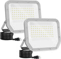 2 Pack Super Bright 6500k 10000lm LED Flood Lights Outdoor, 100w Led Outside by ELEKICO