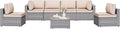 Shintenchi 7 Pieces Outdoor Patio Sectional Sofa Couch by Shintenchi