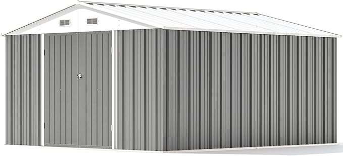 Patiowell 10 x 12 FT Metal Storage Shed - Image 6