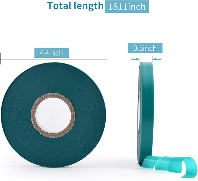 10 Pcs 150 Feet x 1/2" Wide Stretch Tie Tape Green Plant Garden Tie, Garden - Image 2