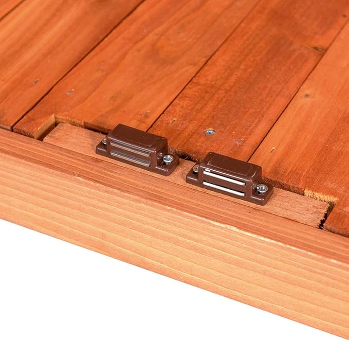 GDLF Outdoor Garden Patio Wooden Storage Cabinet Furniture Waterproof Tool Shed - Image 8