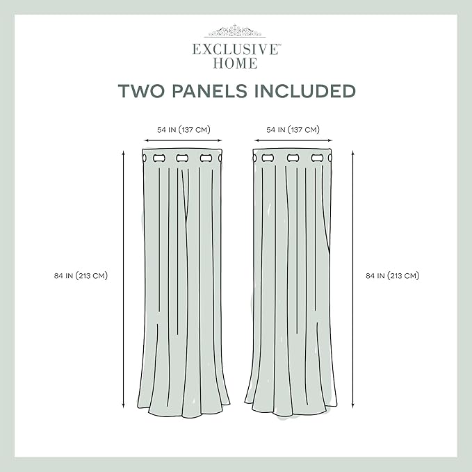 Exclusive Home Canopy Stripe Indoor/Outdoor Grommet Top Curtain Panel - Image 6