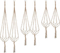 Petutu Plant Hangers Indoor Macrame Hanging Planter Holder 6 Pack, 3 Sizes by Petutu