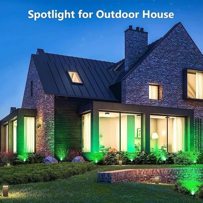 Halloween Christmas Outdoor Spotlights Green Landscape Lights Outdoor Spotlight - Image 2