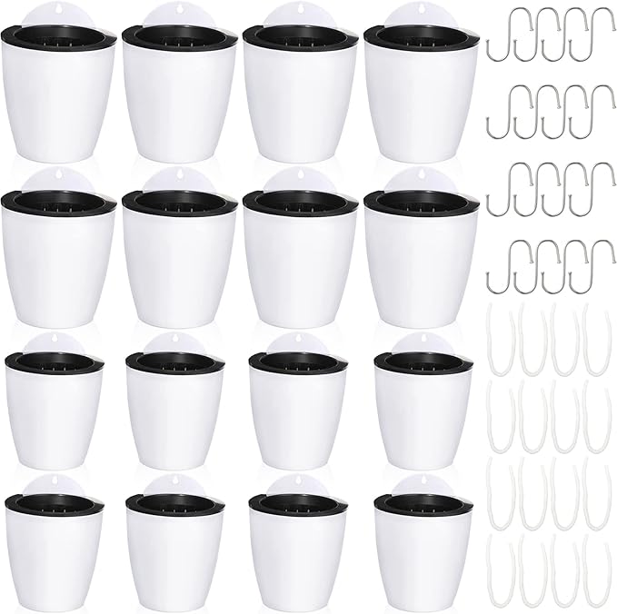 Amyhill 16 Pcs 5'' and 4.33'' Self Watering Hanging Planter by Amyhill