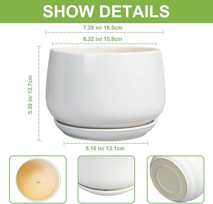 G EPGardening Ceramic Pots for Plants - Image 3