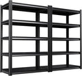Set of 2 71"H-35"W All Metal Garage Shelving-2050LBS 5 Tier Storage Shelves by Unknown