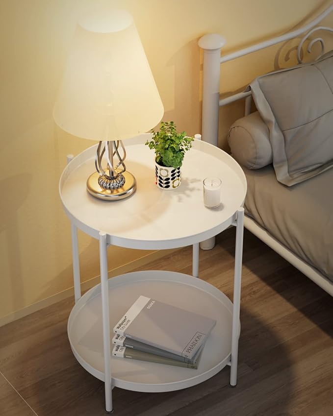 EKNITEY 2 Tier End Table - Image 2