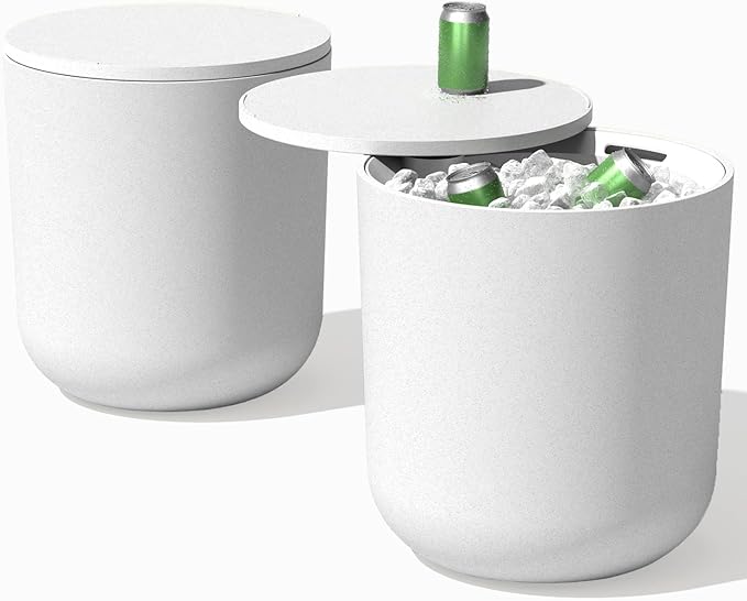 Veradek Kona Cooler Side Table – 2-in-1 Outdoor Patio Side Table w/Cooler | by VeradekOutdoor