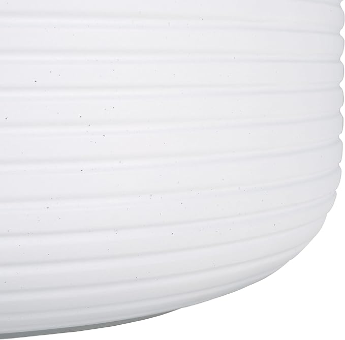 SAFAVIEH Outdoor Collection Nardo White Cement Ficonstone Planter Pot - Image 6
