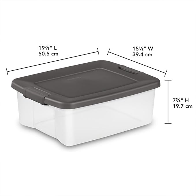 Sterilite 6-Pack ShelfTote, 25 Quart, and Office - Image 3