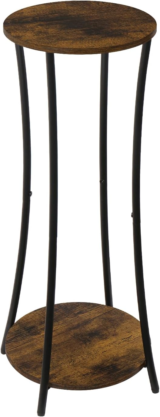 YINMIT Plant Stand Indoor, 2 Tier Round Potted Holder Rack, Flower Pot Stand - Image 9