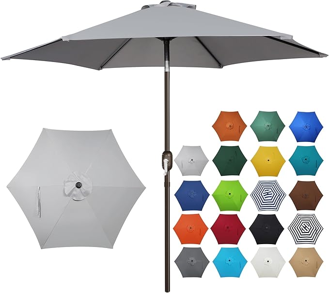 Blissun 7.5 ft Patio Umbrella, Yard Umbrella, Outdoor Market Umbrella by Blissun