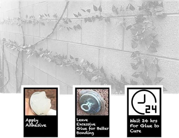 50-Piece Anchors for Trellis, Wall Climbing Plants, Lighting Strip - Image 5
