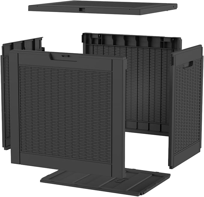 32 Gallon Outdoor Storage Box, Large Resin Deck Box - Image 7