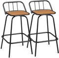 VINGLI 2 PCS Outdoor Swivel Bar Stools, 30 Inch Metal Barstools by VINGLI
