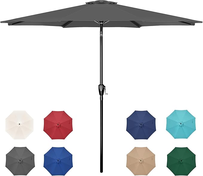 Simple Deluxe 9' Patio Umbrella Outdoor Table Market Yard Umbrella by SimpleDeluxe