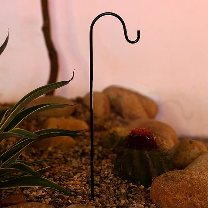 2 Pack Adjustable Shepherd Hooks, 26.77 Inch Stainless Steel Garden Stakes - Image 7