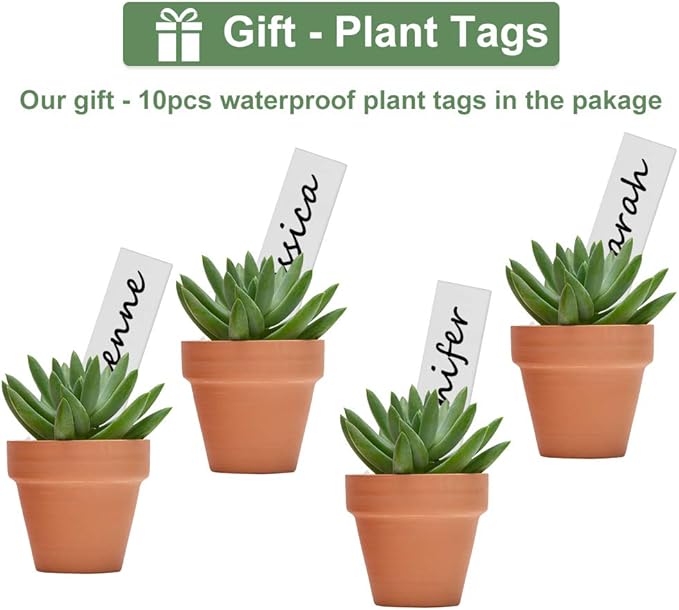 32pcs Small Mini 2" Terracotta Pot Clay Ceramic Pottery Planter, Cactus Flower - Image 6