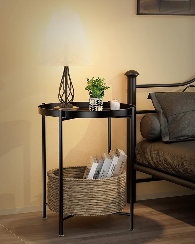 EKNITEY Small Side End Table - Image 2