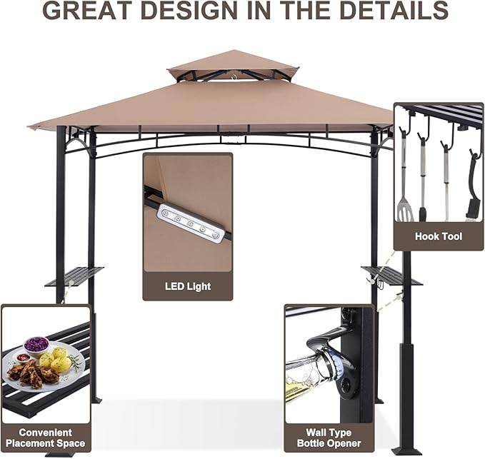ABCCANOPY 8x5 Grill Gazebo - Image 4
