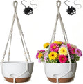12 Inch Hanging Baskets for Plants Outdoor, Hanging Planters for Indoor Outdoor by LesOasis