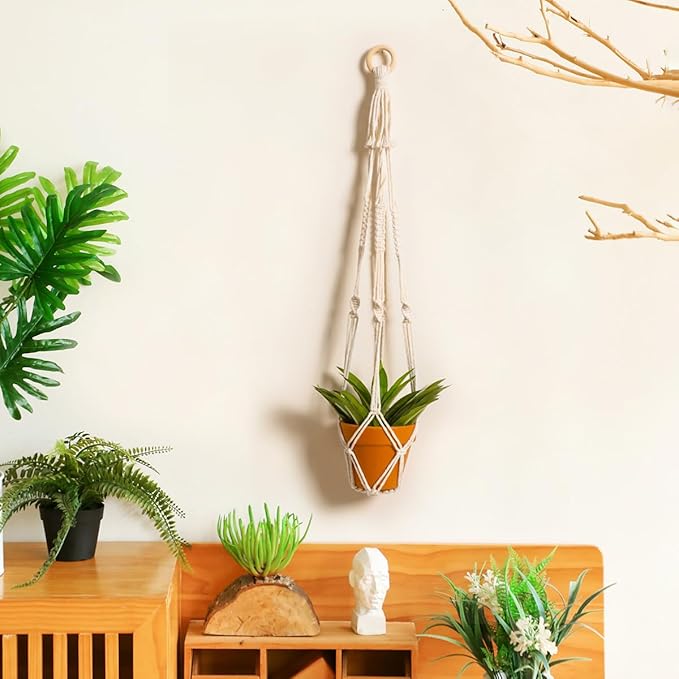 Artilady Plant Hanger Indoor Macrame Hanging Planters - Image 2
