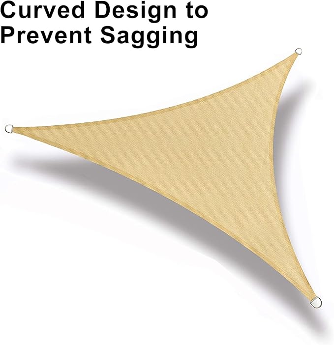 LOVE STORY Custom Size 5'x7'x8.6' Sand Sun Shade Sail Right Triangle Sunhsade - Image 6