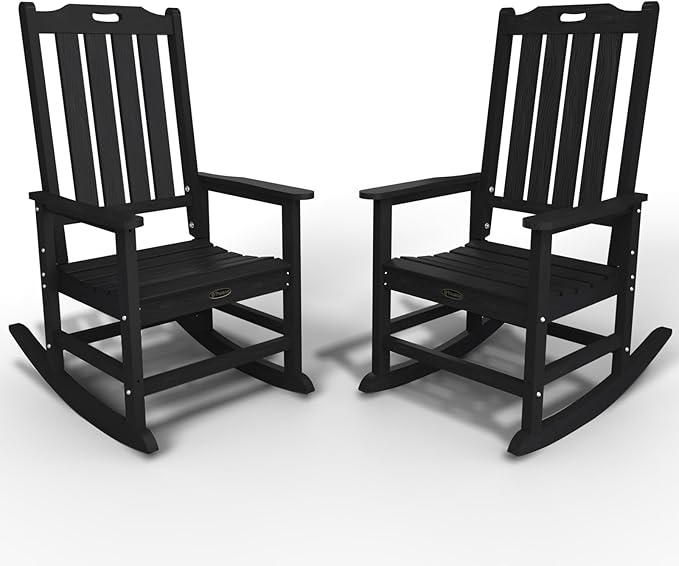 Oversized Rocking Chair Set of 2, Outdoor Rocking Chair by THOEOE