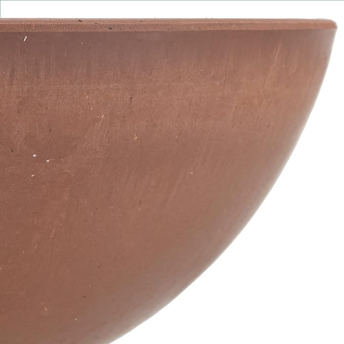 PSW Pot Collection M25TC 8-inch Plastic/Stone/Wood Composite Low Bowl Planter – - Image 3