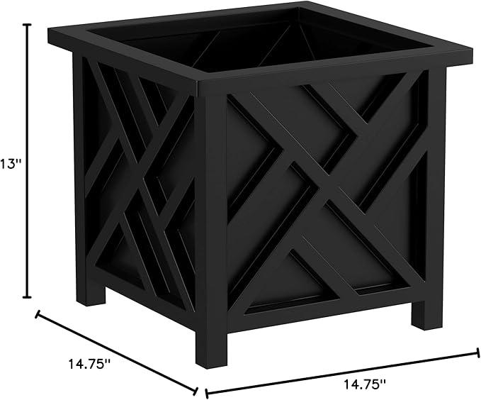 Lattice Design Outdoor Planter Box - Image 8