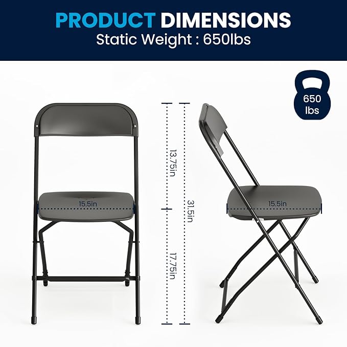 Flash Furniture Hercules Series Plastic Folding Chair - Image 2