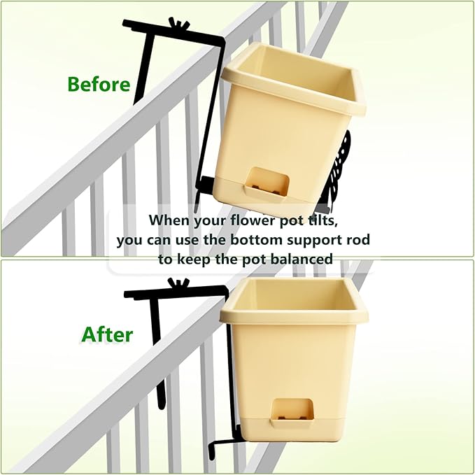 Planter Box Bracket, Adjustable Hang Window Box Holder - Image 4