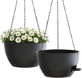2 Pack 10 Inch Self Watering Hanging Planters by zople