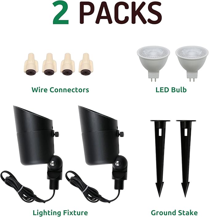 Lumina Lighting® 5W Landscape Lighting 12V Landscape Lights Low Voltage - Image 3