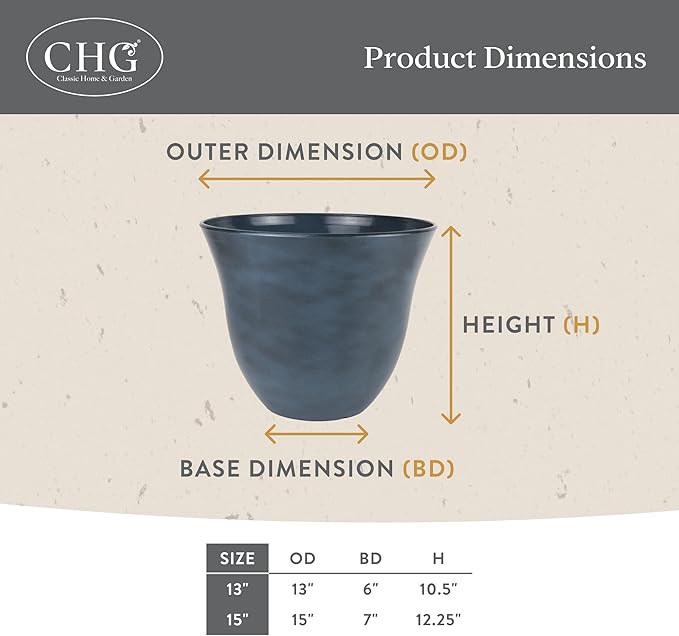 Classic Home and Garden Honeysuckle Resin Planters - Image 5